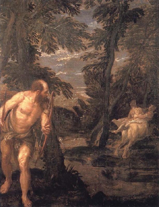 VERONESE (Paolo Caliari) Hercules,Deianira and the centaur Nessus,late Work